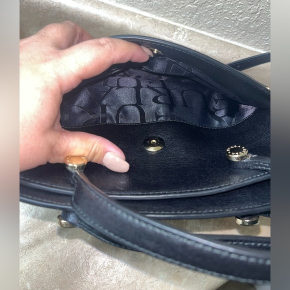 FURLA Agata Black Saffiano Leather Crossbody Handbag - Picture 6 of 16